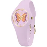 Ice Watch Mädchen Violett Schmetterling Lila Extra Klein 28mm Silikon Uhr 021952