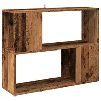 vidaXL Bücherregal 80 x 24 x 63 cm Altholz-Optik