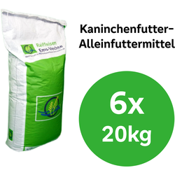 EVita Kaninchenfutter 6 x 20kg,  Pellets Allround Futtermittel für Kan