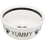 Trixie Bowl ceramic 2.6 l/ø 25 cm, white/black