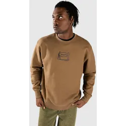 HUF Relocation Crewneck Sweater mud Gr. M