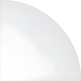 Hammerbacher Verbindungsplatte weiß, dreieckig abgerundet 80,0 x 80,0 x 2,5 cm