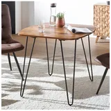 FineBuy Esstisch in Braun / Sheesham / 80x80x76 | Gr.: onesize