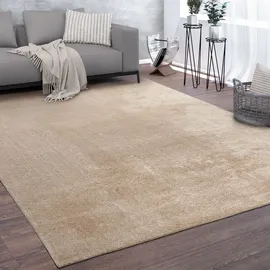 Paco Home Cadiz 630 Kurzflorteppich 240 x 340 cm dunkelbeige