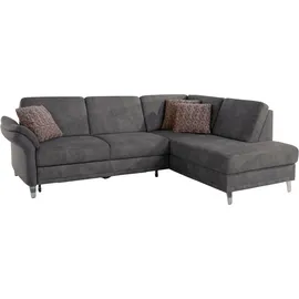 sit&more Eckcouch grau 2-Sitzer