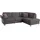 sit&more Eckcouch grau 2-Sitzer