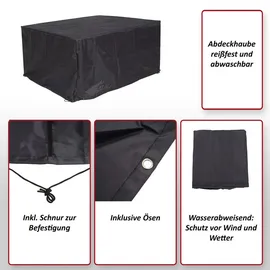 MCW Abdeckhaube MCW-J41 200 x 40 x 85 cm Schwarz