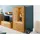 MASSIVMOEBEL24.DE Vitrine KENT 113 x 40 x 205 cm Beige
