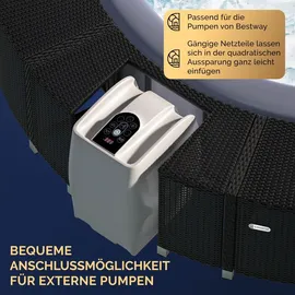 CASARIA Poolumrandung schwarz Ø 206 cm