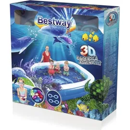 BESTWAY Family Pool 3D Abenteuer 262 x 175 x 51 cm