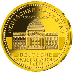 Deutschlands Wahrzeichen in reinem Gold