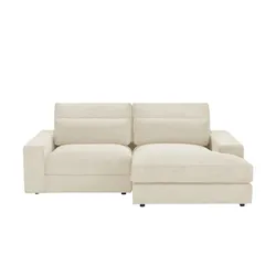 Ecksofa  Branna , creme , Maße (cm): B: 232 H: 88 T: 164