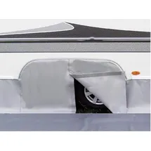 Hindermann Radkastenabdeckung Tabbert Baronesse bis Baujahr 2010 Silber