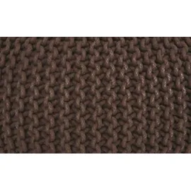 GUTMANN FACTORY Pouf Baumwolle 55 x 37 x 55 cm Braun