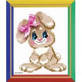 Riolis Happy Bee Kreuzstich-Stickset "Hasenbaby", Zählmuster