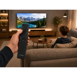 azurano Ersatz für Samsung BN59-01385B, BN59-01385A, TM2280E - USB-C, Eco Solar & Sprachfunktion - GQ43QN90 GQ43QN92 GQ43QN93 GQ43QN... - Schwarz