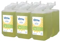 Kleenex® BotanicsTM Luxusschaum Handwäsche, 1 Liter, Wohlriechender Seifenschaum für ideale Händehygiene, 1 Karton = 6 Kartuschen, Fresh