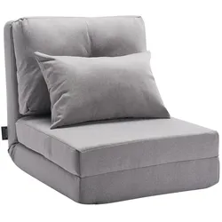 VEVOR Schlafsofa Bodensofa Sofabett Lazysofa mit 5 Einstellbaren Positionen Grau