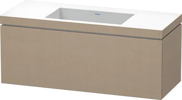 Duravit Möbelset c-shaped Set wandhängend wandhängend „L-Cube“ 120 × 50 × 48 cm in Leinen