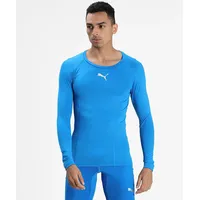 Puma LIGA Baselayer langarm Funktionsshirt Herren 02 electric blue lemonade M