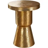 Wohnling Beistelltisch Gold Aluminium 43 x 59 x 43 cm