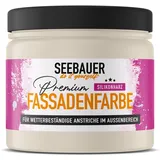 SEEBAUER diy Silikonharz-Fassadenfarbe Beige 300ML für Außen (No. 005 Orchid Dream) Selbstreinigende Fassadenfarbe mit Lotuseffekt - Geeignet für Putz, Mauerwerk und Beton