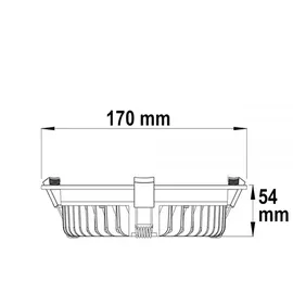 ISOLED LED Downlight 25W rund weiß