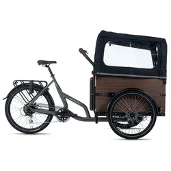 Adore Bikes E-Bike Lastenrad »Urban Deluxe«, RH: 24 cm, 7-Gang - grau