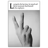 EMOTIONAL RESCUE On The Ceiling, Sorry you're Leaving Card, Sorry to see you Go, Good bye & Good Luck