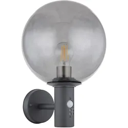 GLOBO LIGHTING LED Außen-Wandleuchte "HEDWIG", grau, Lampen, Wandlampe mit Bewegungsmelder, Sensor, automatisches Einschalten