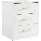 SchlafKONTOR Nachtschrank Mars 46 x 41 x 56 cm Weiß