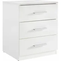 SchlafKONTOR Nachtschrank Mars 46 x 41 x 56 cm Weiß