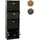 Mendler HWC-O39 148 x 50 x 24 cm Holzoptik schwarz / schwarz
