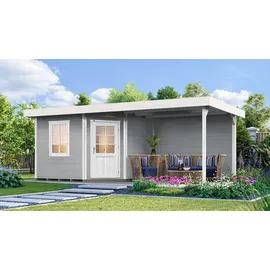 Weka Gartensauna Salo 17,91 m2 grau
