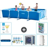 Rechteckiger Frame Pool - 450x220x84 Cm - 7-teilig  S90