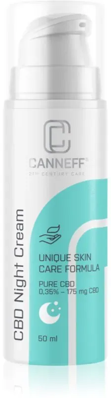 Canneff Balance CBD Night Creme Nachtcreme gegen sämtliche Alterserscheinungen 50 ml