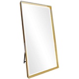 Casa Padrino Standspiegel Luxus Standspiegel Gold 100 x H. 200 cm - Ganzkörperspiegel - Schlafzimmer Spiegel - Schlafzimmer Möbel