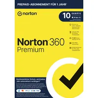 NortonLifeLock Norton 360 Premium 75 GB Cloud-Backup 10 Geräte 1 Jahr ESD DE Win Mac Android iOS