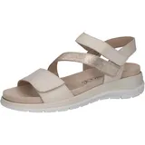 CAPRICE Riemchensandale Damen Beige/Weiß 38