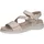 CAPRICE Riemchensandale Damen Beige/Weiß 38