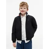 Tommy Hilfiger Blouson Kapuze im Kragen verstaubar, Regular Fit, Kinder bis 16 Jahre schwarz 152 (12J)