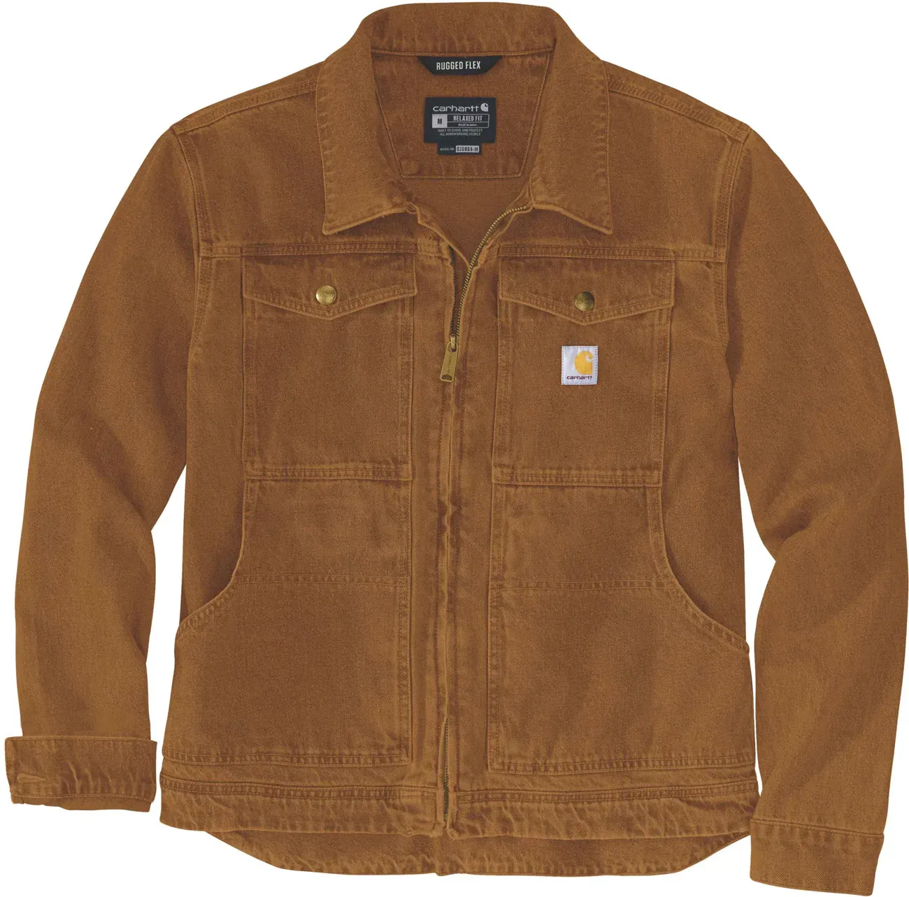 Carhartt Duck Relaxed-Fit, Textiljacke - Braun - M