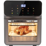 Mini Backofen 13L, Elektrobackofen Minibackofen 1350W Max 200°C mit 60 min Timer automatische Abschaltfunktion für Auftauen Backen und Grillen verschiedener Köstlichkeiten