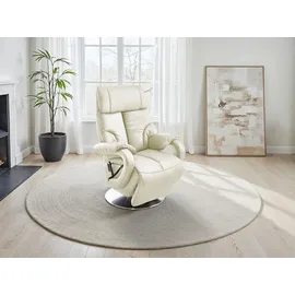 sit&more TV-Sessel Invito Kunstleder 80 x 111 x 80 cm Beige mit Motor