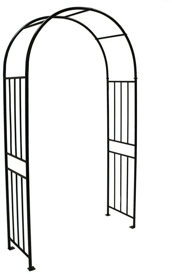 DEGAMO Rosenbogen VERSAILLES, 1 St., Höhe 220, Breite 120cm, Metall schwarz beschichtet, Hammerschlagoptik schwarz