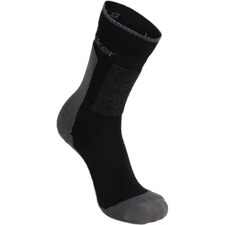 Icebreaker Hike+Medium Crew Herren Wandersocken-Schwarz-L