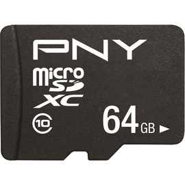 PNY microSDXC Performance Plus 64GB Class 10 + SD-Adapter