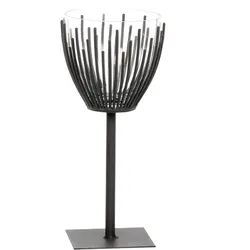 Eisen Windlicht Lars Höhe 120 cm