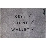 Mad About Mats Brick 50 x 75 cm Grau