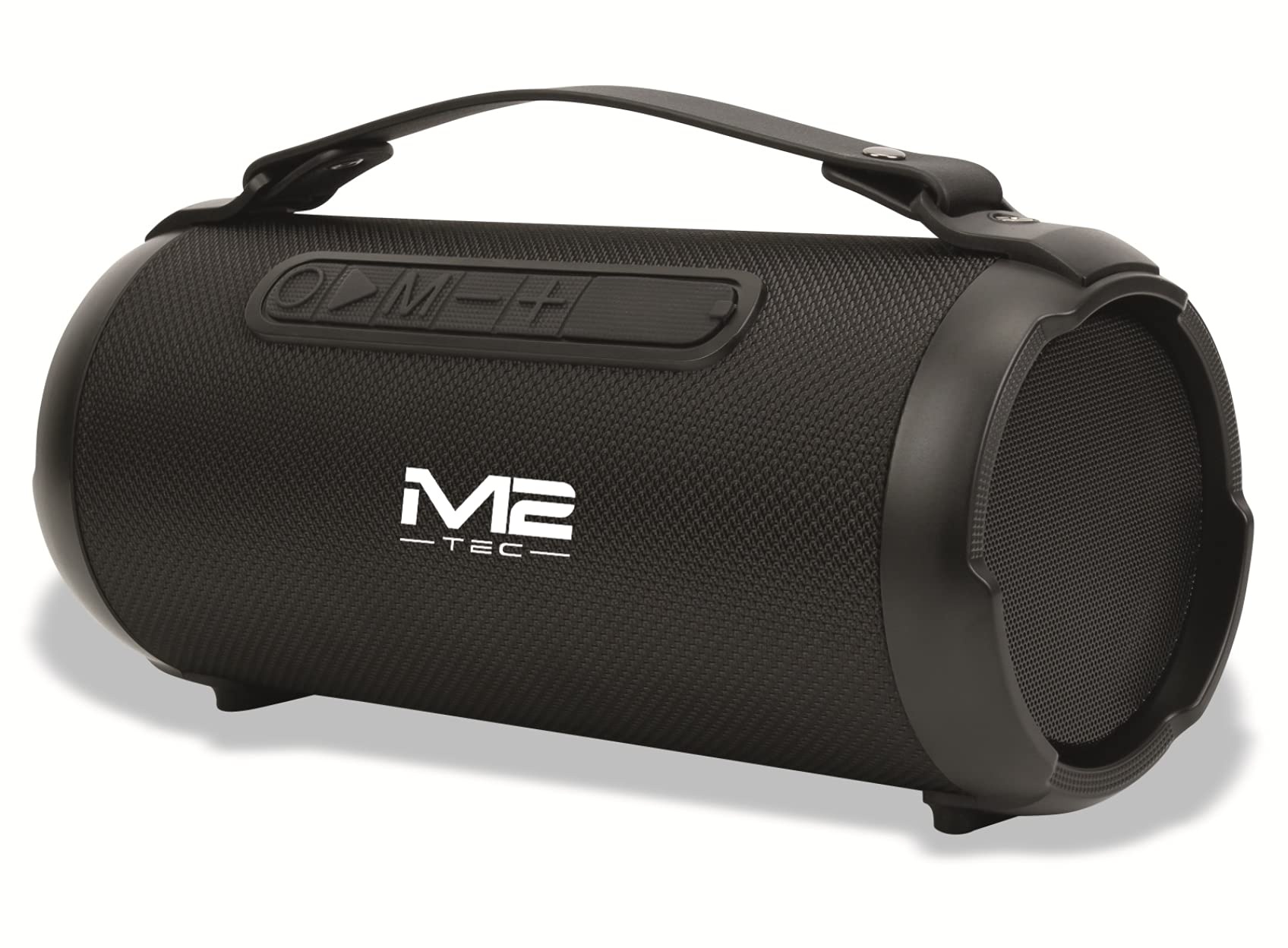 M2 TEC Tragbarer Lautsprecher Musikbox Bluetooth Premium Subwoofer Radio USB Tragegurt